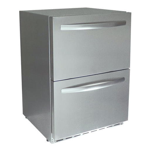 outdoor fridge with two drawers