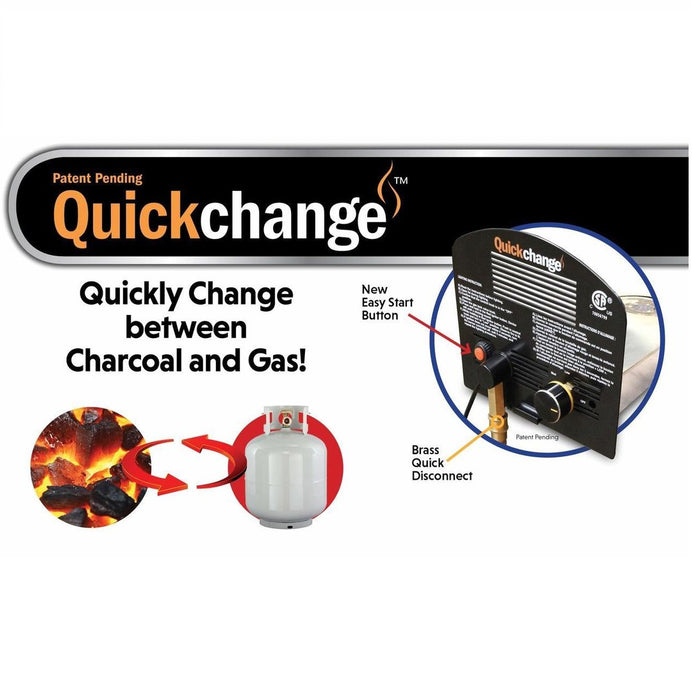 Quick-change Charcoal to Gas instructions