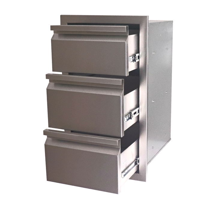 rcs triple drawer for outdoor grill